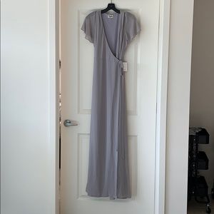 Dove Grey Bridesmaid / formal dress